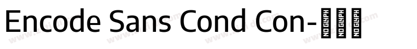 Encode Sans Cond Con字体转换